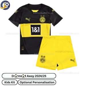D0rt^_^mund Away Kids Football Kit 2024_25 (No Socks)